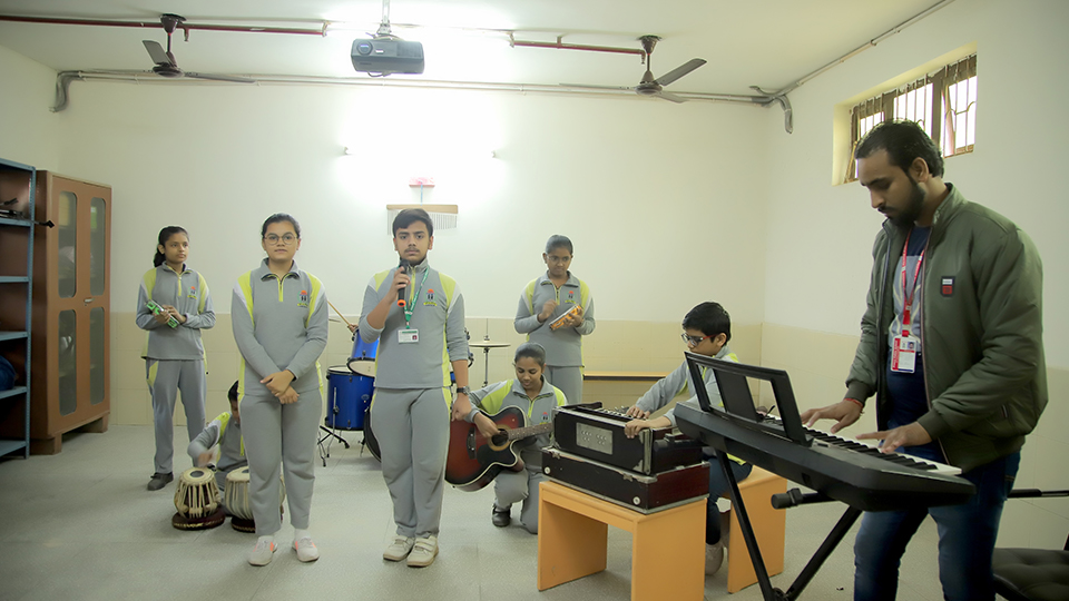 music classroom of prince public school